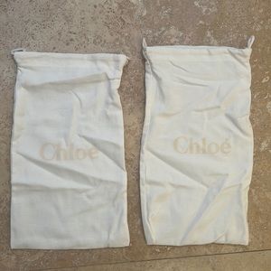 2 Chloe Shoe Dust Bags Like New Condition